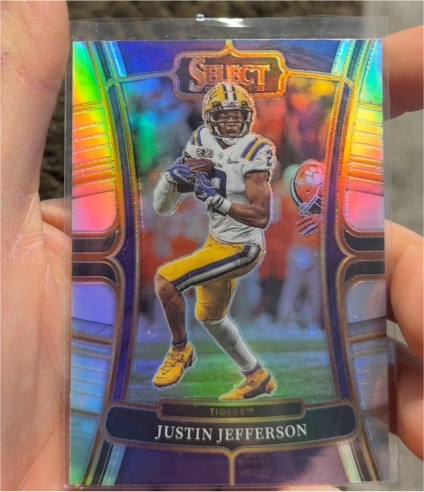 2023 Panini Select Draft Picks #52 Justin Jefferson — front