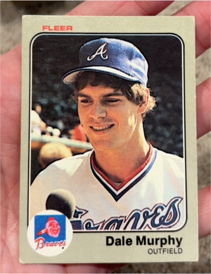 1983 Fleer #142 Dale Murphy — front