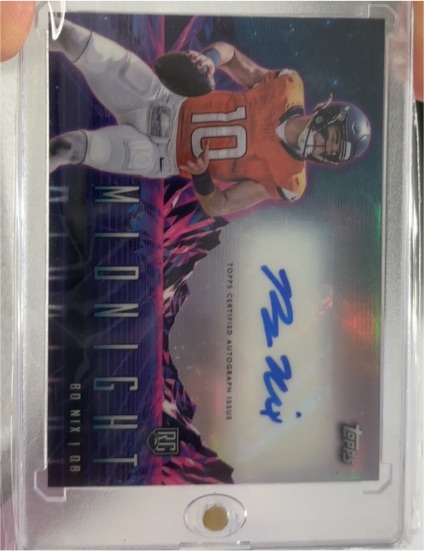 2024 Topps Midnight #RHS-BN Bo Nix Rookie Horizon Signatures — front