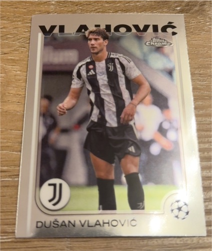 2024-25 Topps Chrome UEFA Club Competitions #176 Dušan Vlahović — front