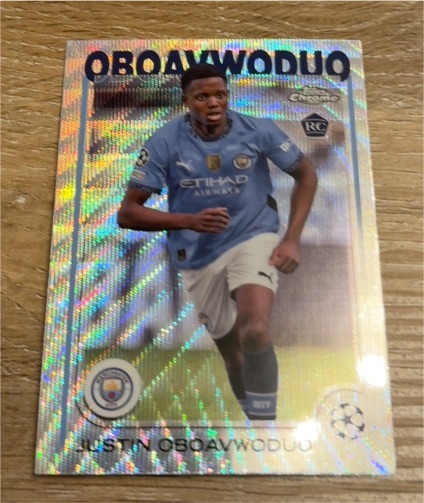 2024-25 Topps Chrome UEFA Club Competitions #144 Justin Oboavwoduo — front