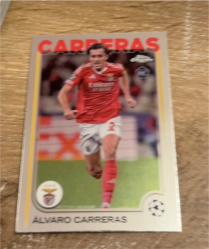 2024-25 Topps Chrome UEFA Club Competitions #181 Álvaro Carreras — front