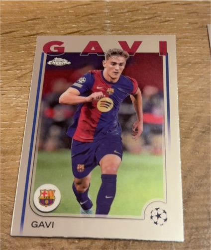 2024-25 Topps Chrome UEFA Club Competitions #6 Gavi — front