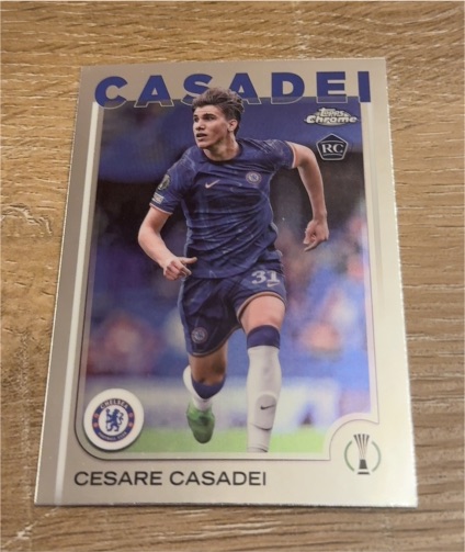 2024-25 Topps Chrome UEFA #136 Cesare Casadei — front