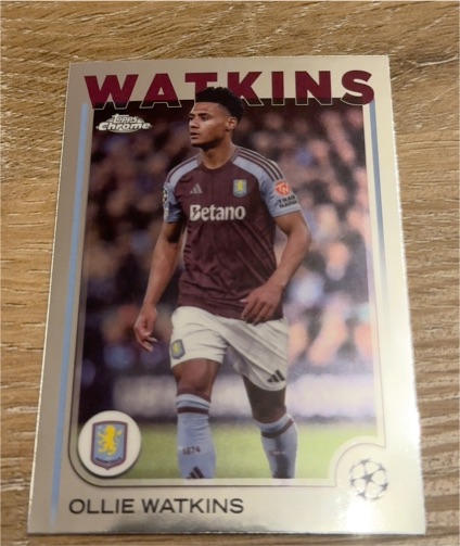 2024-25 Topps Chrome UEFA #33 Ollie Watkins — front