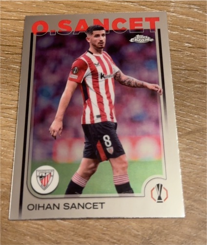 2024-25 Topps Chrome UEFA Club Competitions #72 Oihan Sancet — front