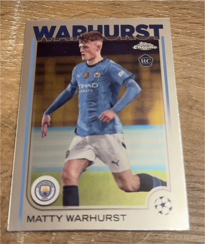 2024-25 Topps Chrome UEFA Club Competitions #92 Matty Warhurst — front