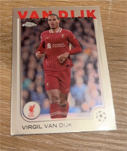 2024-25 Topps Chrome UEFA Club Competitions #44 Virgil Van Dijk — front