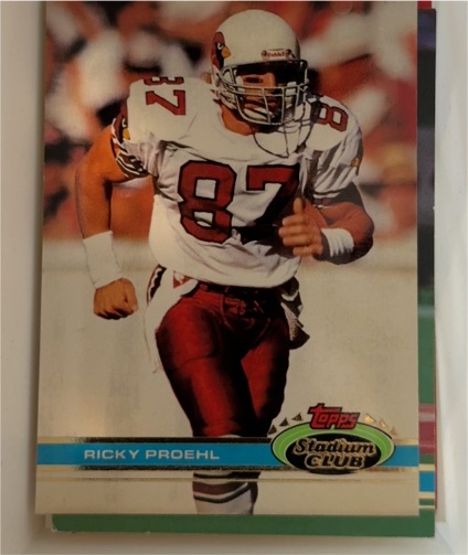 1991 Topps Stadium Club #154 Ricky Proehl — front