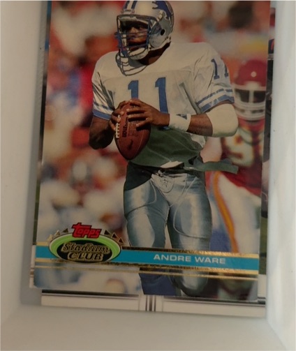 1991 Topps Stadium Club #168 Andre Ware — front