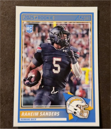 2025 Panini Score #45 Raheim Sanders — front