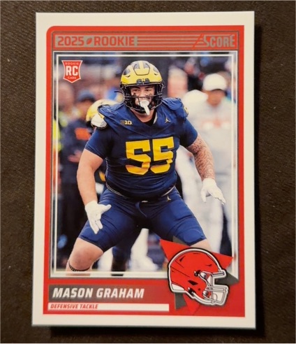 2025 Panini Score #22 Mason Graham Rookie — front