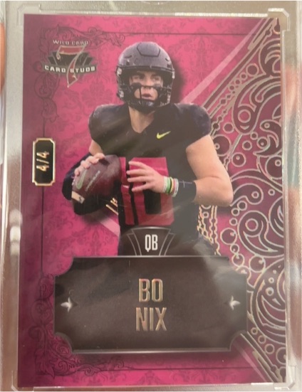 2023 Wild Card 7 Card Studs #7CDR-4 Bo Nix — front