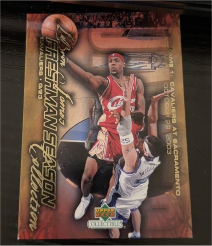 2003 Upper Deck Collectibles Freshman Season #1 LeBron James — front