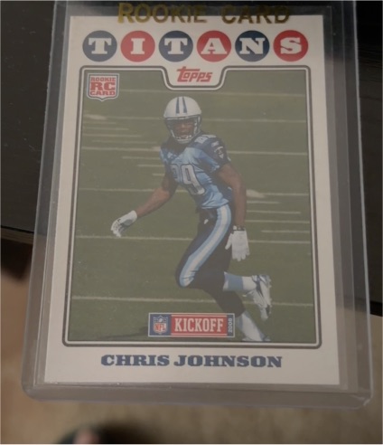 2008 Topps Kickoff #183 Chris Johnson Rookie — front
