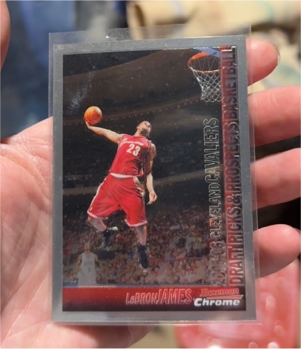 2005-06 Bowman Chrome #23 LeBron James — front