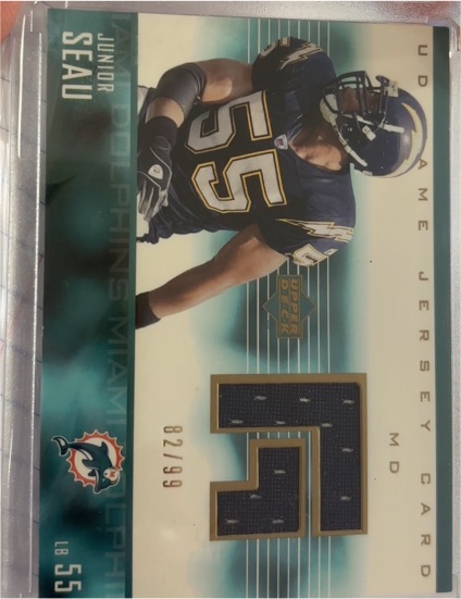 2003 Upper Deck Game Jerseys #82 Junior Seau — front