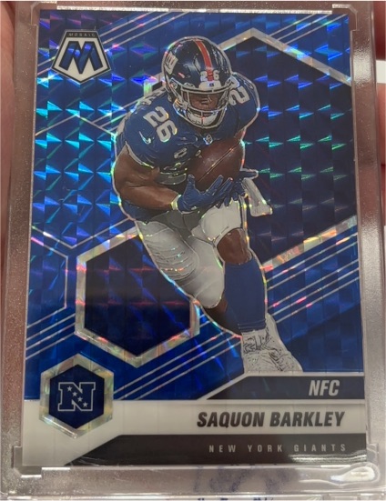 2021 Panini Mosaic #211 Saquon Barkley — front