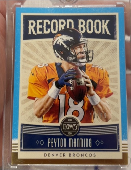 2020 Panini Legacy Record Book #RB-PM1 Peyton Manning — front
