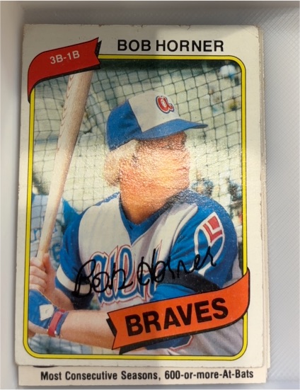 1980 Topps #108 Bob Horner Atlanta Braves — front