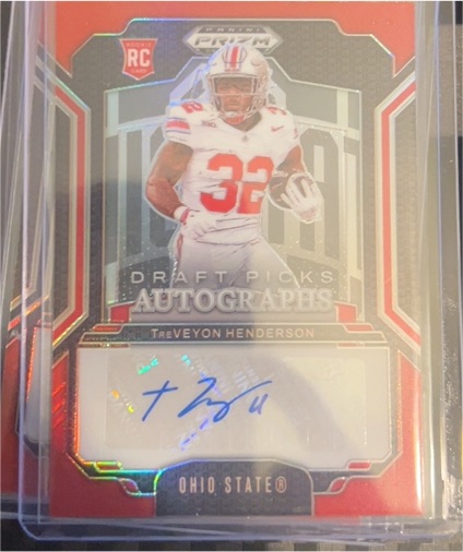 2025 Panini Prizm Draft Picks #DPA-THN TreVeyon Henderson — front