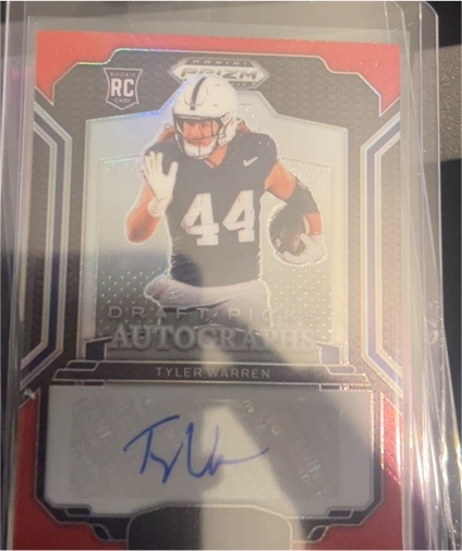 2025 Panini Prizm Draft Picks #DPA-TWN Tyler Warren — front