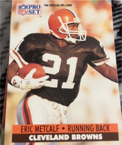 1991 Pro Set #123 Eric Metcalf — front