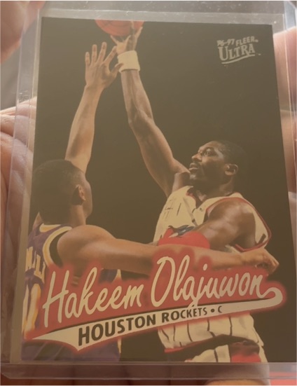 1996-97 Fleer Ultra #42 Hakeem Olajuwon — front