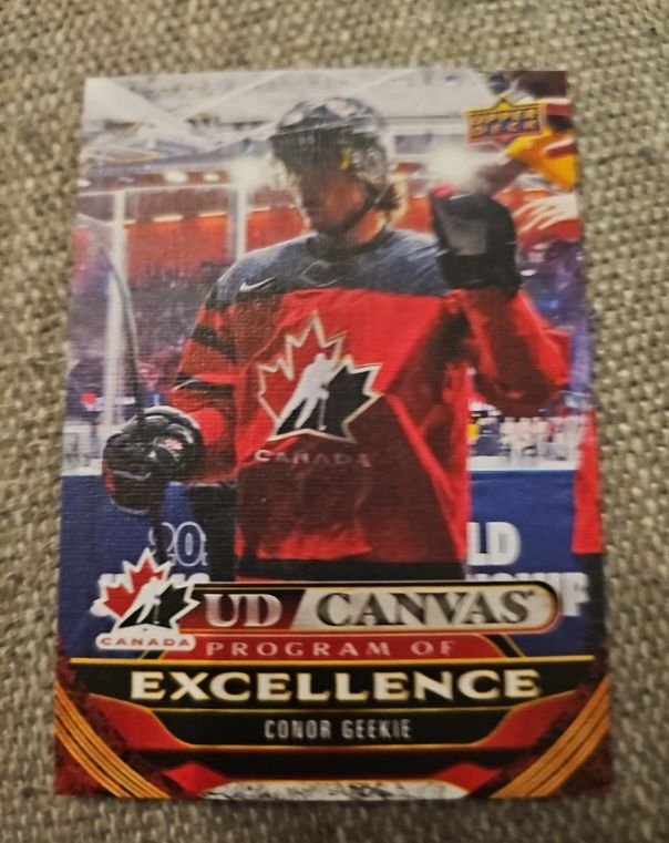 2024-25 Upper Deck Series 2 #C262 Conor Geekie Program of Excellence Canvas — front
