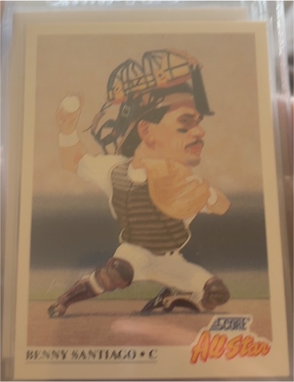 1991 Score #663 Benny Santiago — front