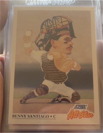 1991 Score #663 Benny Santiago — front