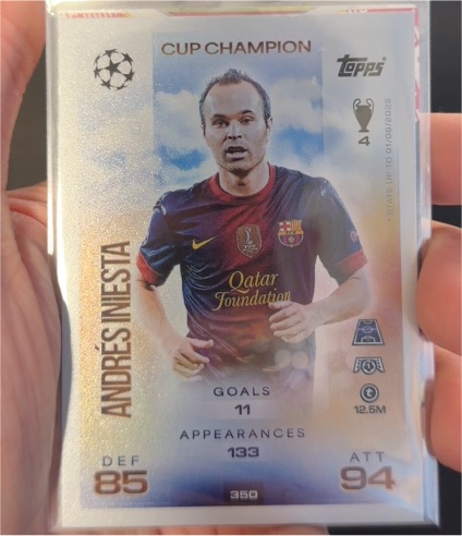 2025 Topps UEFA Champions League #350 Andres Iniesta — front