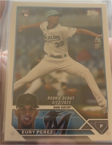 2023 Topps Update #US317 Eury Pérez — front