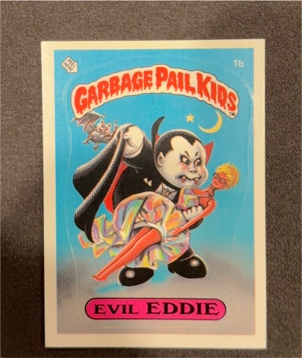 1985 Topps Garbage Pail Kids #1b Evil Eddie — front