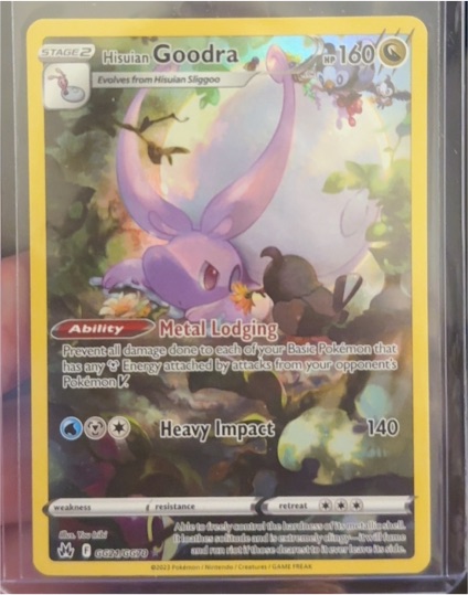2023 Pokemon Crown Zenith GG21/GG70 Hisuian Goodra — front