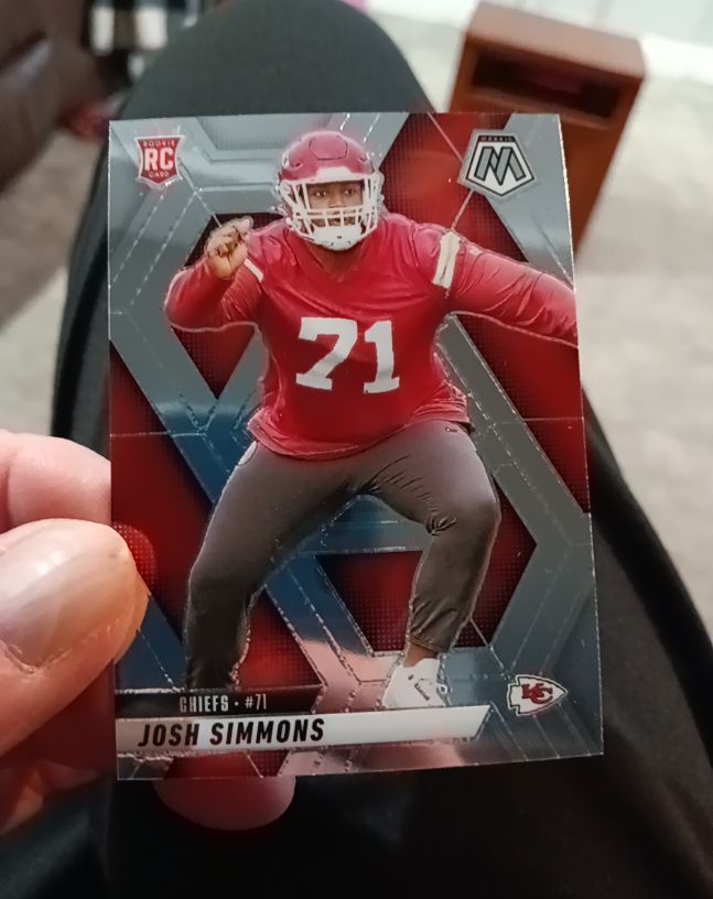 2025 Panini Mosaic #398 Josh Simmons — front