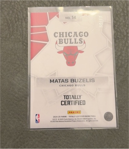 2024 Panini Totally Certified #14 Matas Buzelis — front