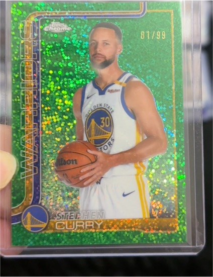 2025-26 Topps Chrome #81/99 Stephen Curry — front