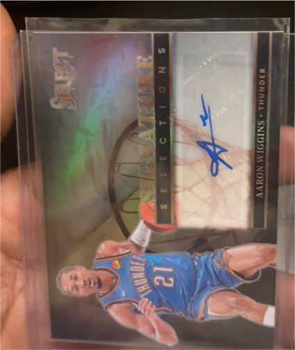 2024-25 Panini Select Signature Selections #SS-WIG Aaron Wiggins — front