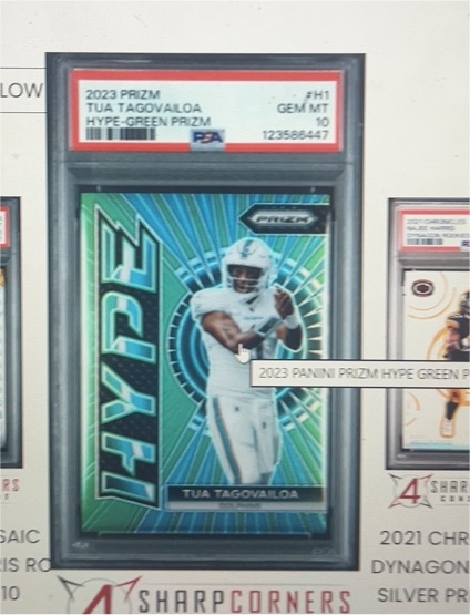 2023 Panini Prizm Hype Green Prizm #H-1 Tua Tagovailoa — front