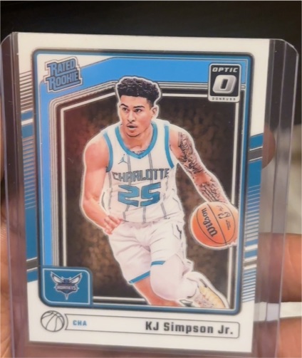 2024-25 Panini Donruss Optic #294 KJ Simpson Jr. — front