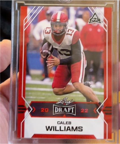 2022 Leaf Draft #05 Caleb Williams — front