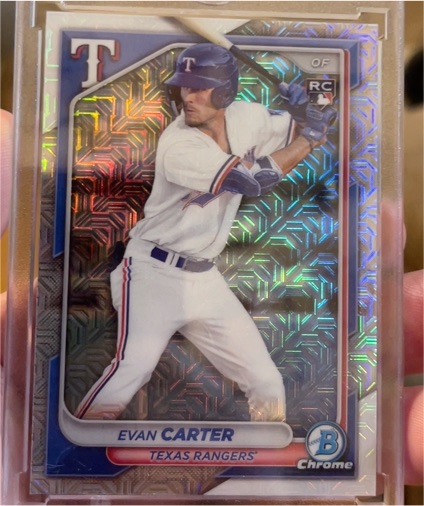 2024 Bowman Chrome #46 Evan Carter — front