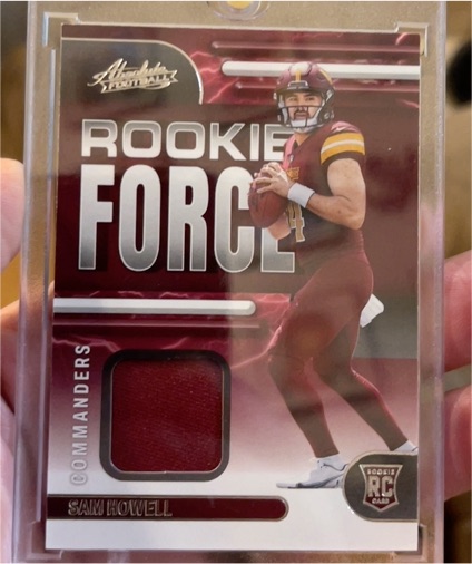 2022 Panini Absolute Football #RF-5 Sam Howell Rookie Force — front