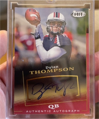 2015 Sage Hit Autographs #A17 Dylan Thompson — front
