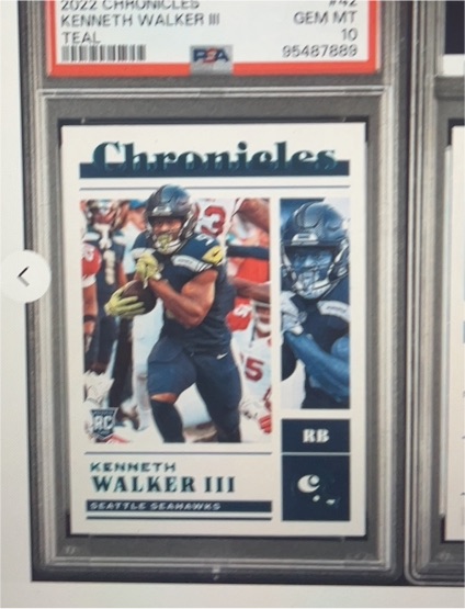 2022 Panini Chronicles #42 Kenneth Walker III — front