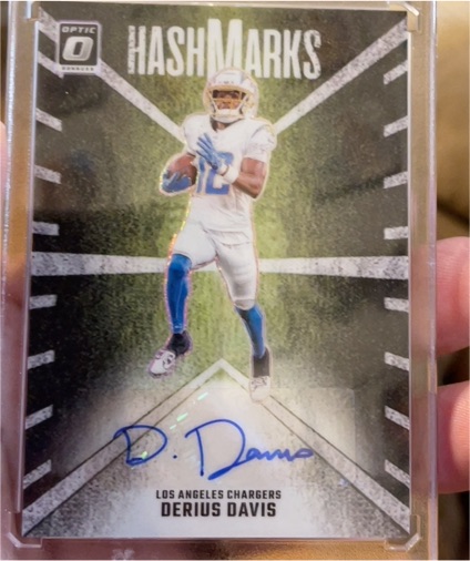 2024 Panini Donruss Optic #HM-DDS Derius Davis Hash Marks Auto — front