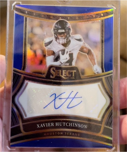 2024 Panini Select Signatures #SP-XHN Xavier Hutchinson — front