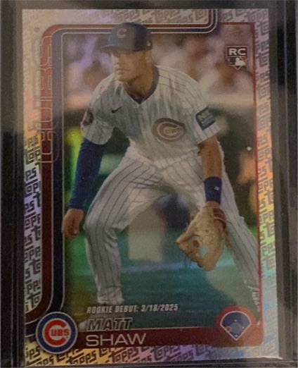 2025 Topps Chrome Update #USC135 Matt Shaw — front