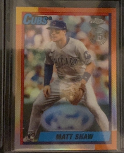 2025 Topps Chrome Update #90CU-20 Matt Shaw — front